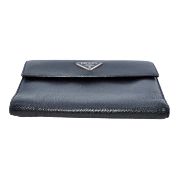 Prada Black Saffiano Leather Trifold Wallet - Picture 5 of 16